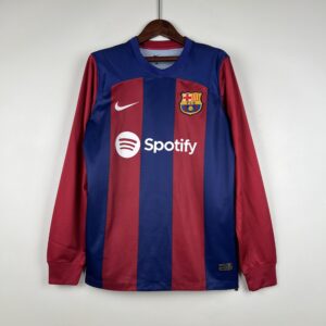 2324Barcelona long sleeve home jersey