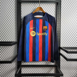 22-23 Barcelona home long-sleeved football jersey