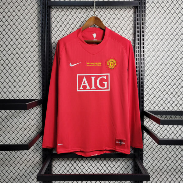 2007 Manchester United Home Long Sleeve Jersey